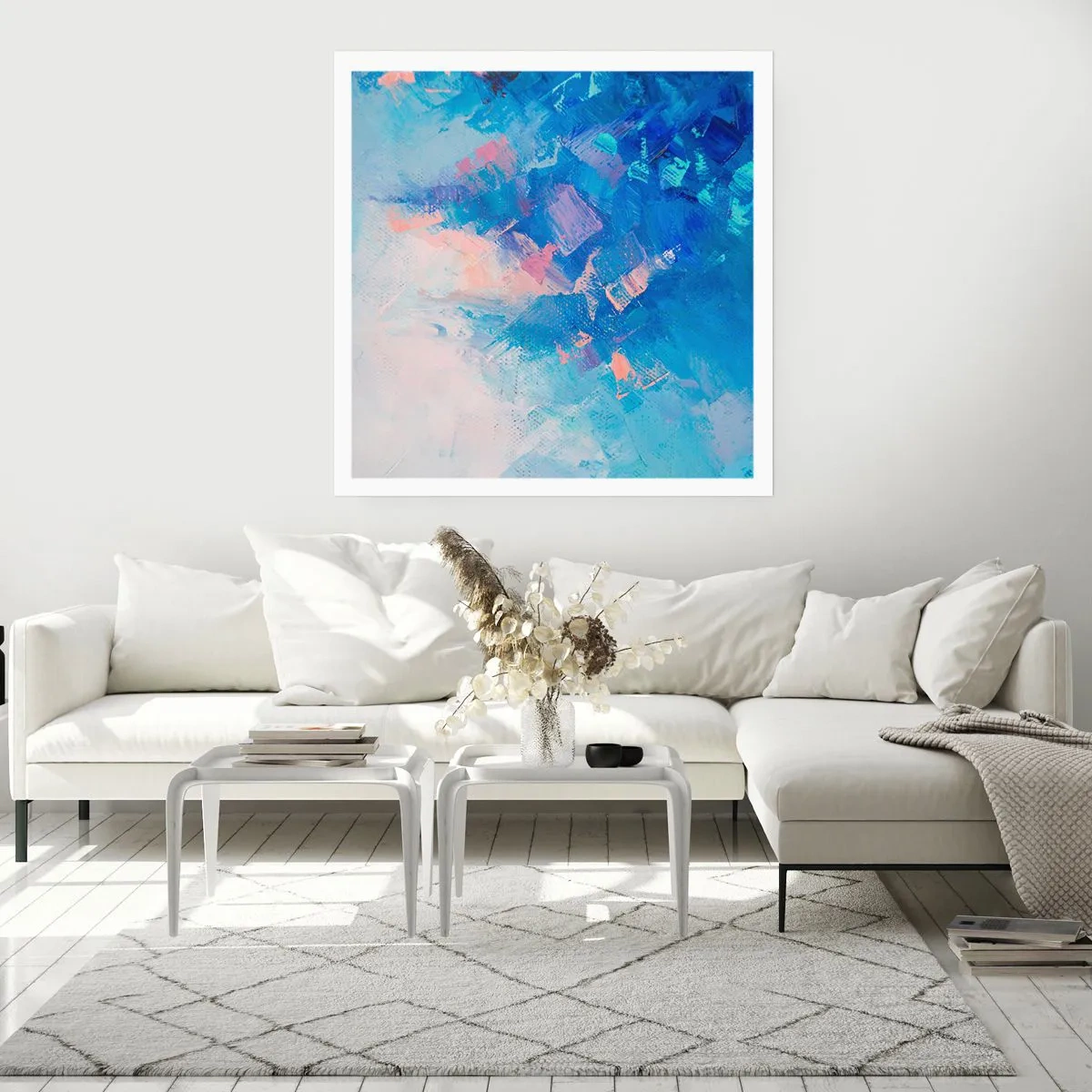 Poszter - Téli absztrakció - 50x50 cm