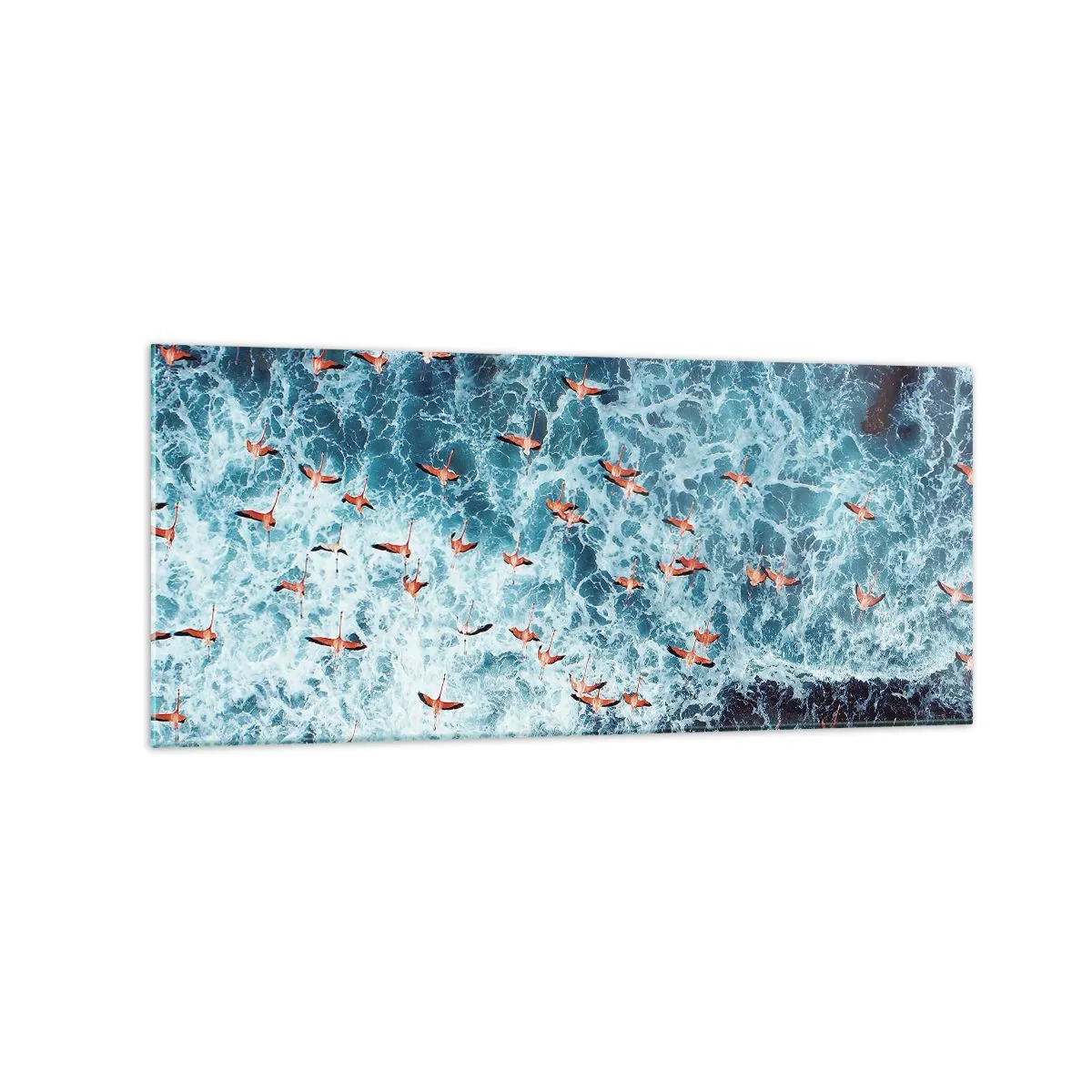 Üveg kép - A tengerparti parádé - 120x50 cm