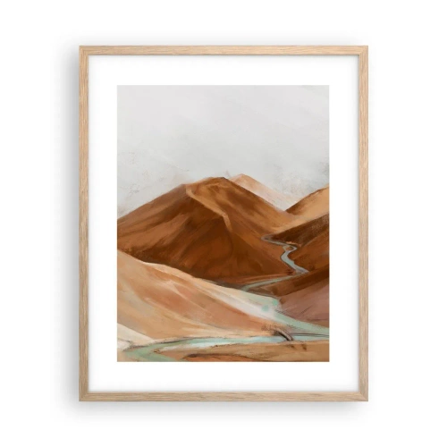 Poszter világos tölgy keretben - A forráshoz - 40x50 cm