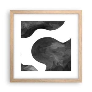 Poszter világos tölgy keretben - A tejút - 30x30 cm