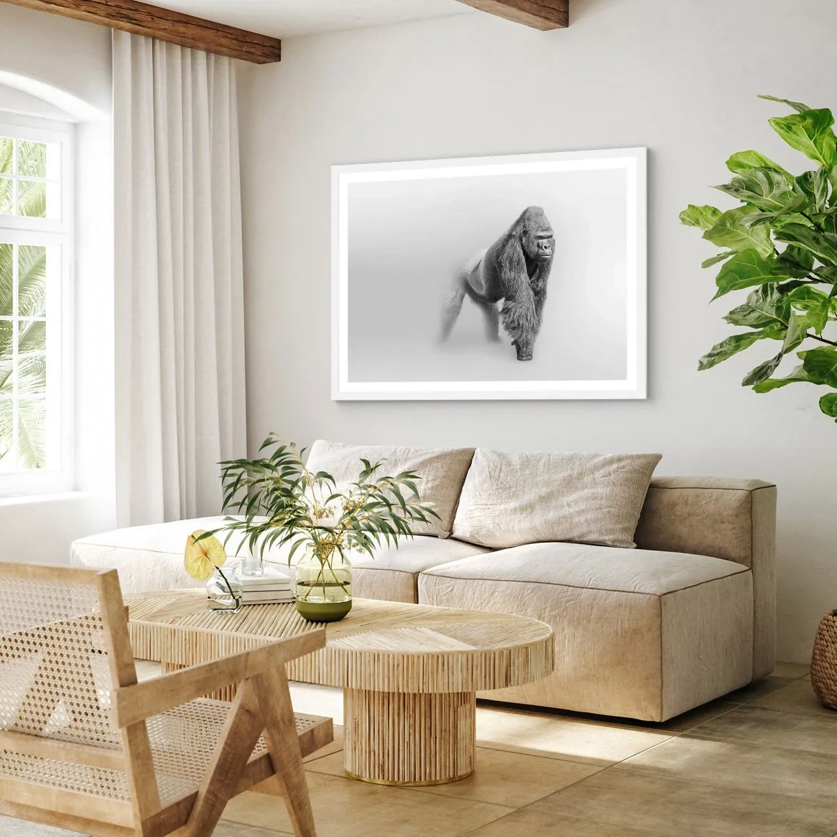 Poszter fekete keretben - Magabiztos az erejében - 70x50 cm