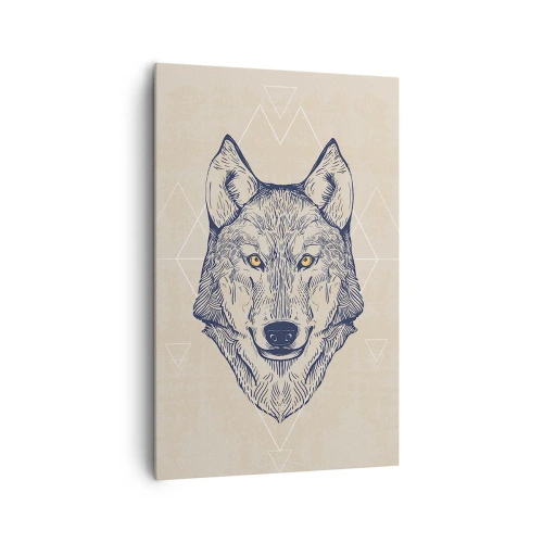 Vászonkép - Átható tekintetű alfa - 80x120 cm