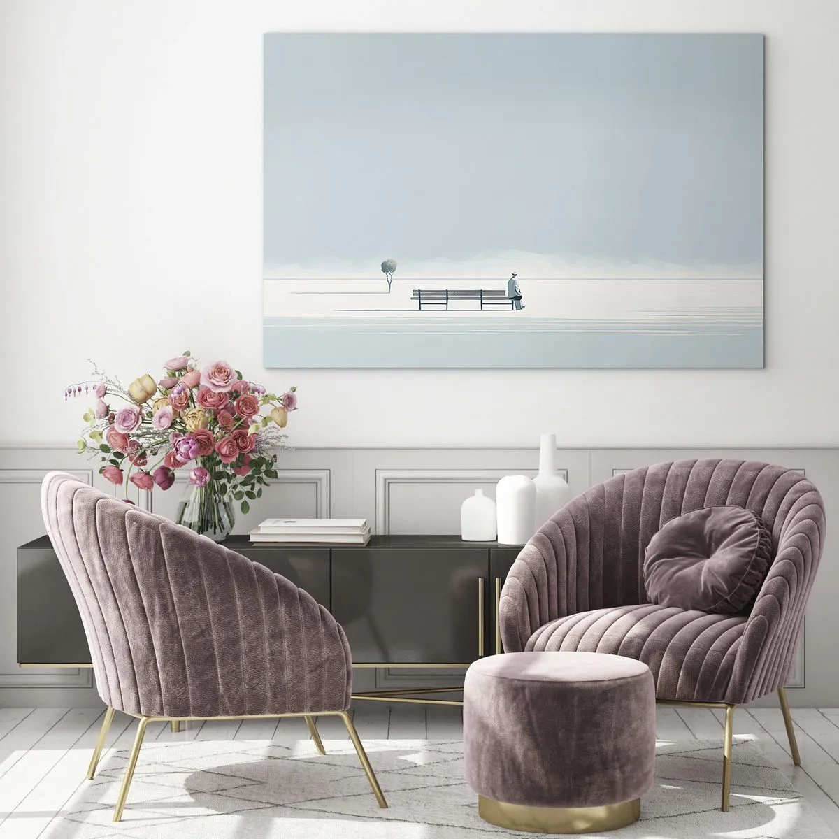 Üveg kép - Igen, én várok. - 120x80 cm