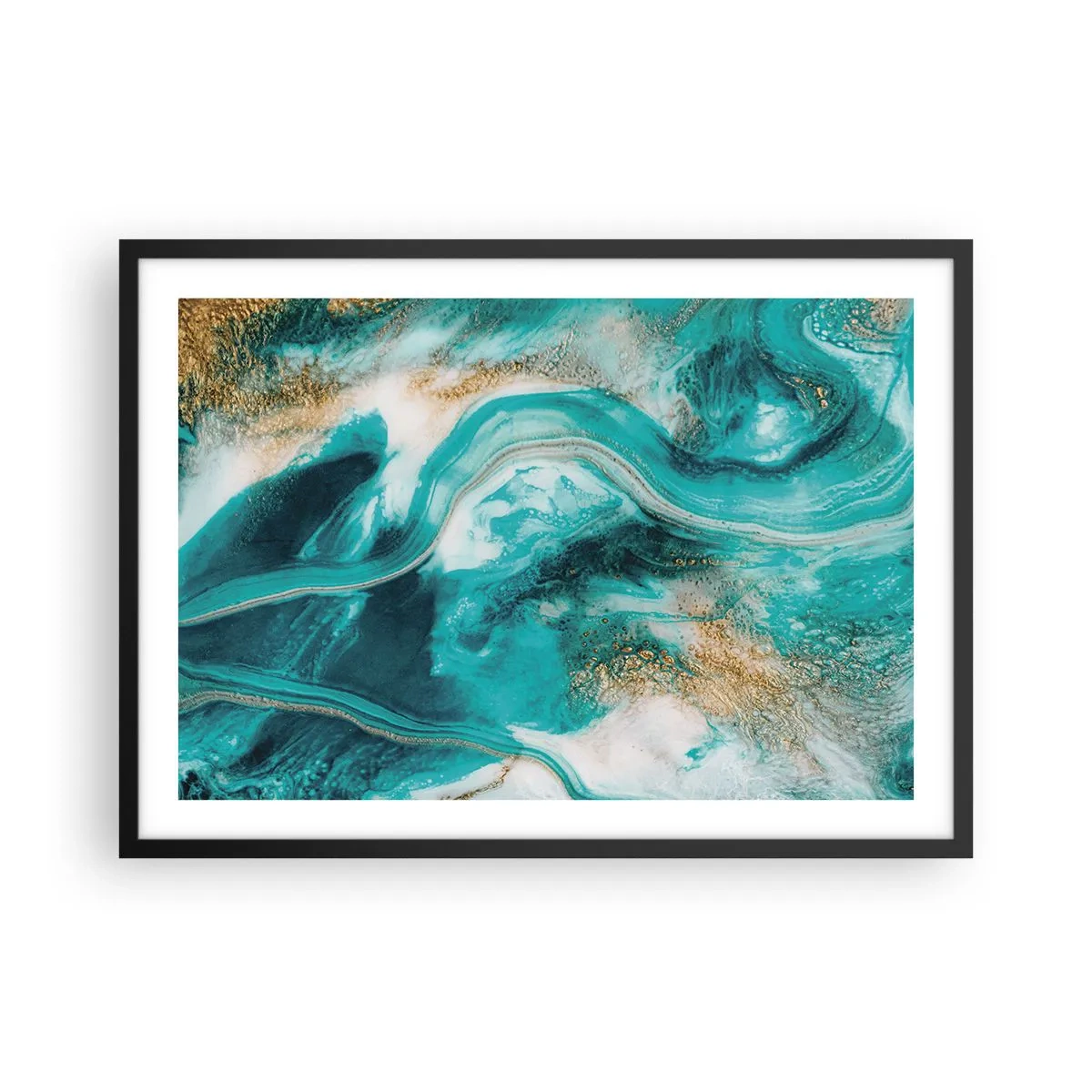 Poszter fehér keretben - Az arany folyó - 70x50 cm