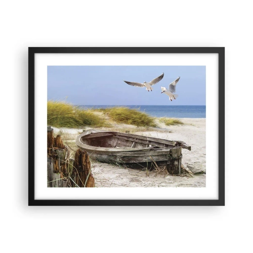 Poszter fehér keretben - Szélben fürödve - 50x40 cm