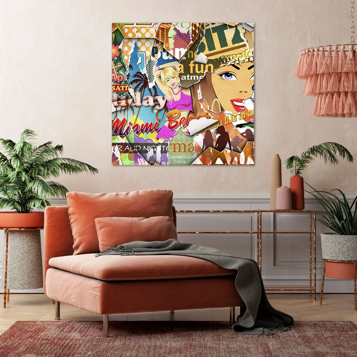 Vászonkép - Nyári visszaemlékezések - 60x60 cm