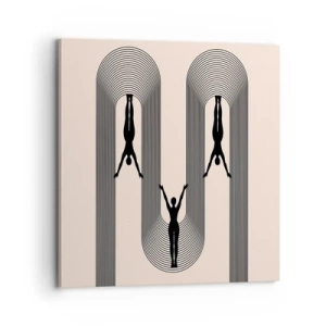 Vászonkép - Fejjel lefelé - 70x70 cm