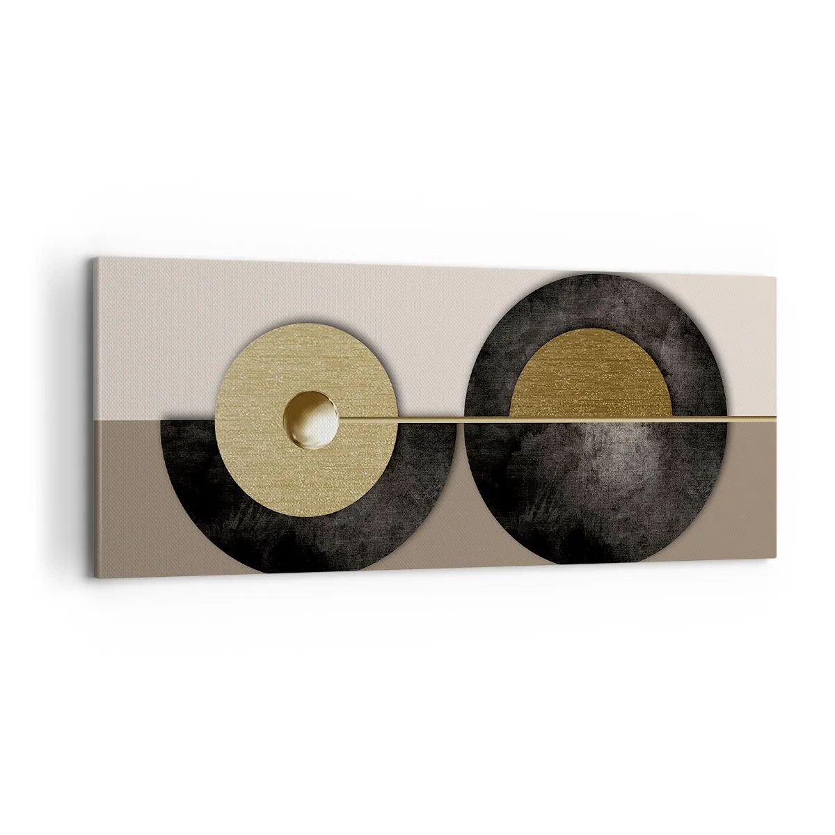 Vászonkép - Variációk egy kör körül - 100x40 cm