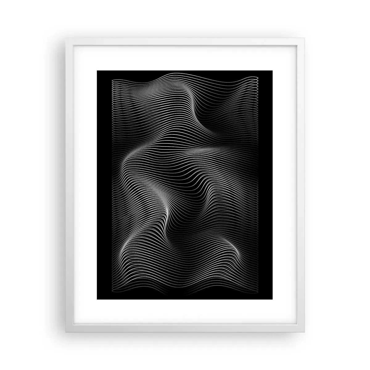 Poszter fekete keretben - A fény tánca a térben - 40x50 cm