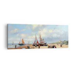 Vászonkép - Egy sikeres fogás után - 140x50 cm