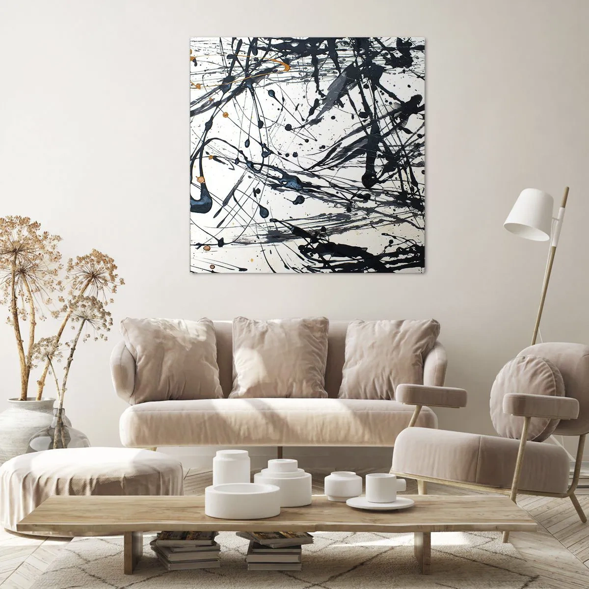 Vászonkép - Expresszionista absztrakció - 40x40 cm