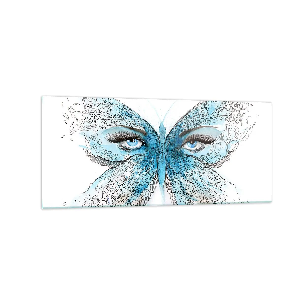 Üveg kép - Modraszek eros - 120x50 cm