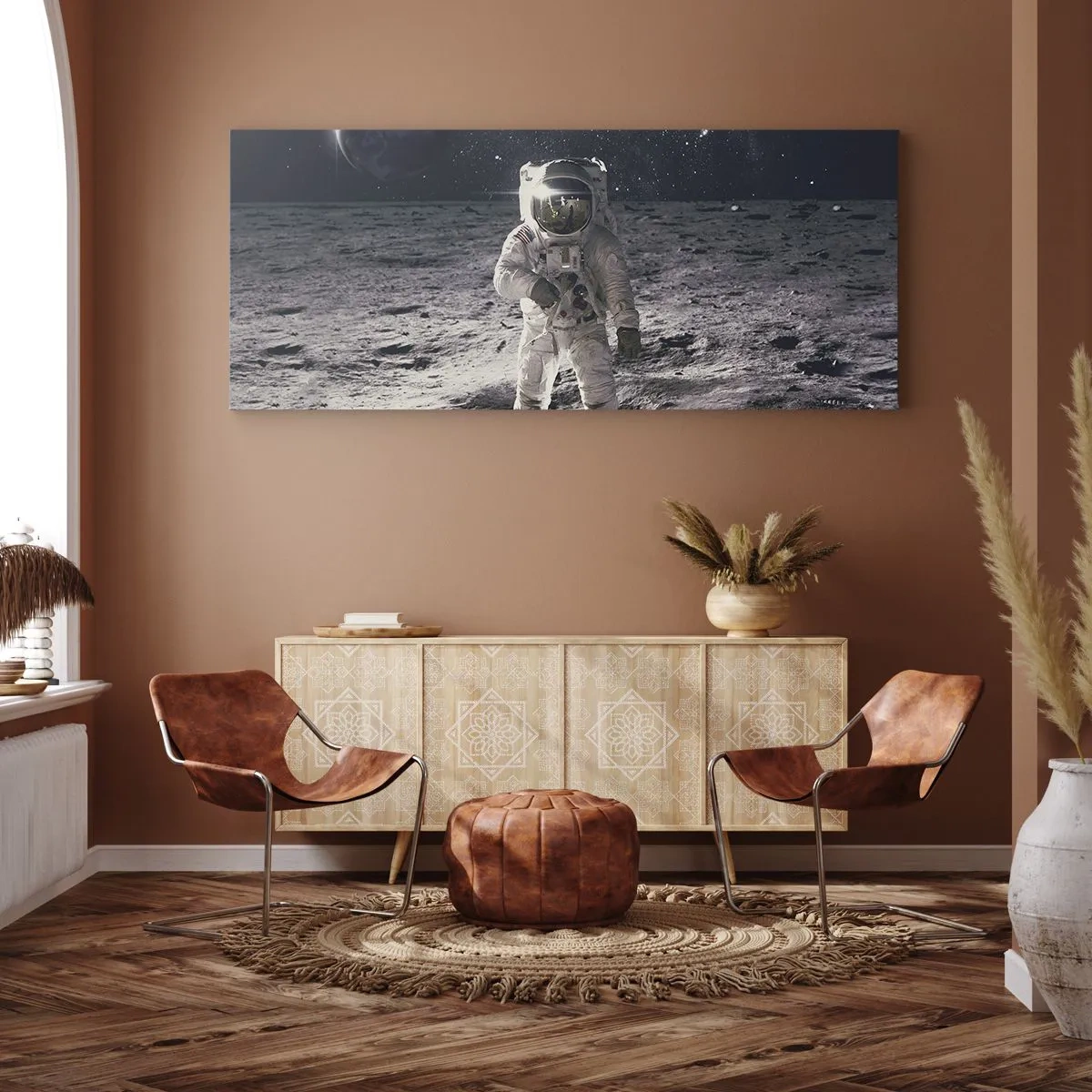 Vászonkép - Üdvözlet a Holdról - 100x40 cm