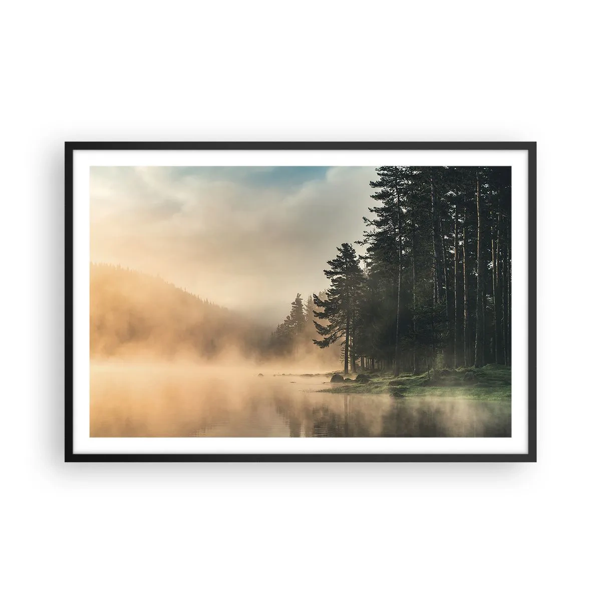 Poszter fehér keretben - A nap születése - 91x61 cm