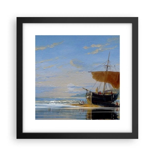 Poszter fehér keretben - Víz, föld, levegő - 30x30 cm