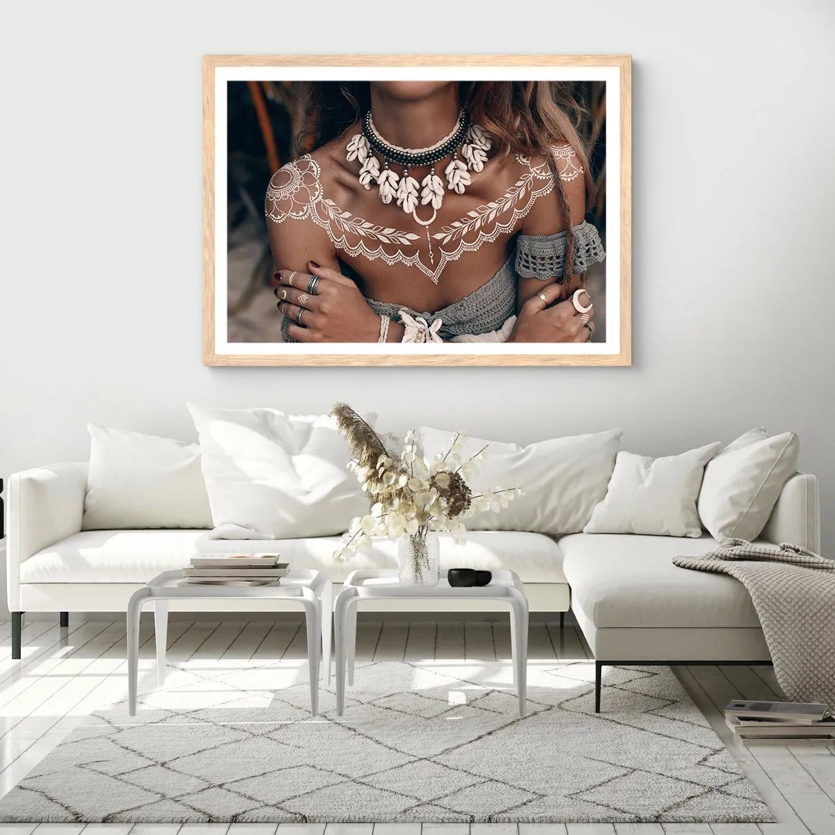 Poszter világos tölgy keretben - Talizmánok, a nőiesség rituáléi - 50x40 cm