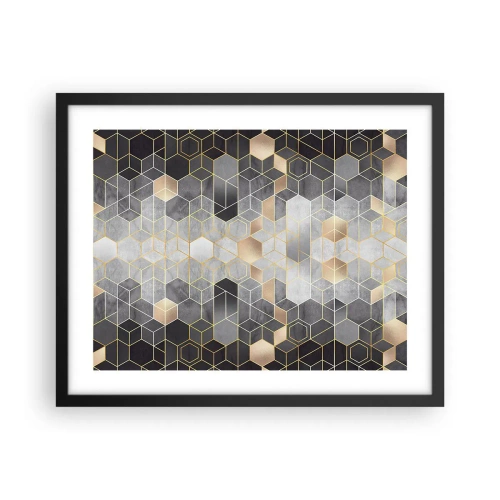 Poszter fehér keretben - Gyémánt kompozíció - 50x40 cm