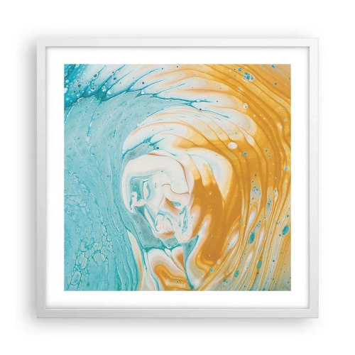 Poszter fekete keretben - Pasztell örvény - 50x50 cm