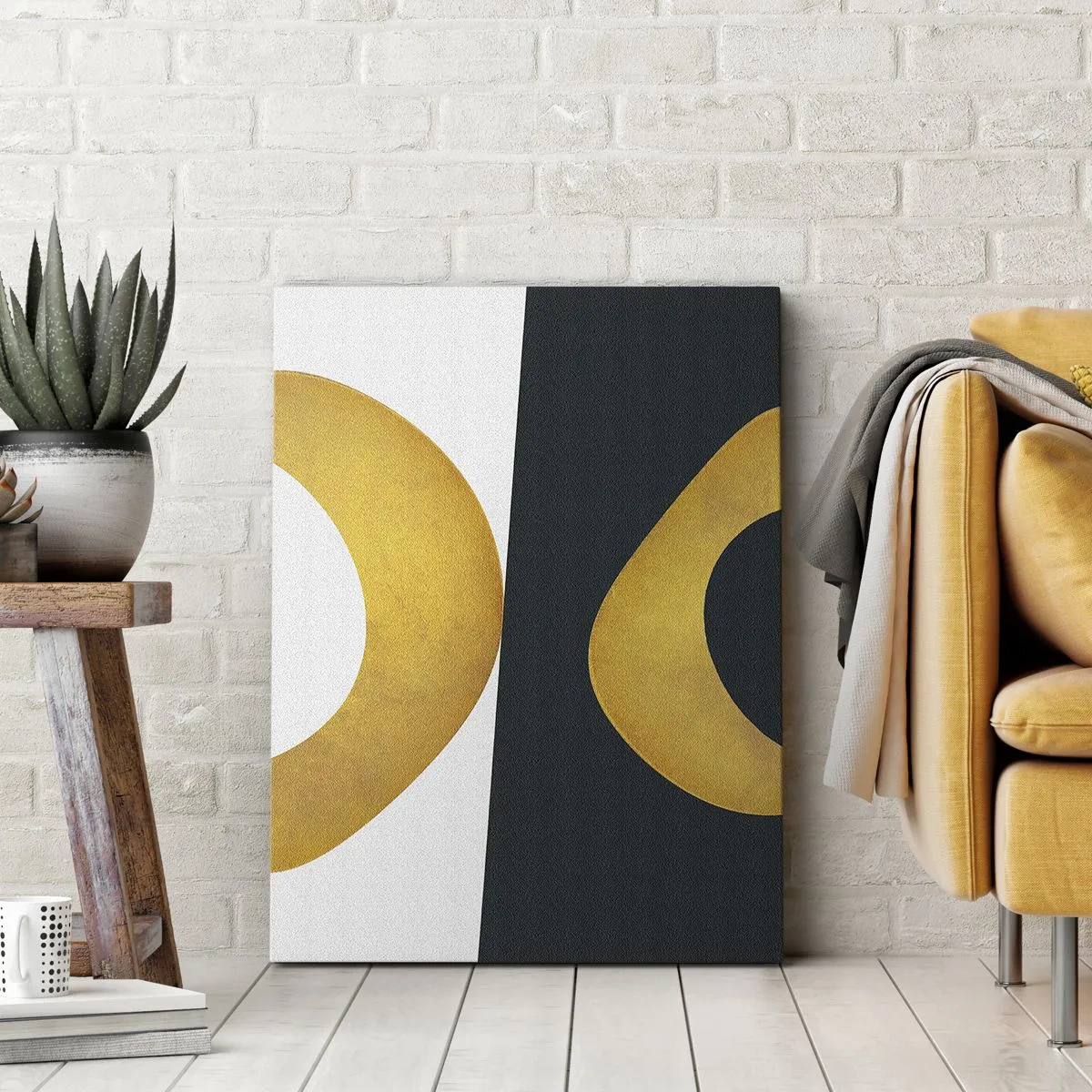 Vászonkép - Először is: arany - 45x80 cm