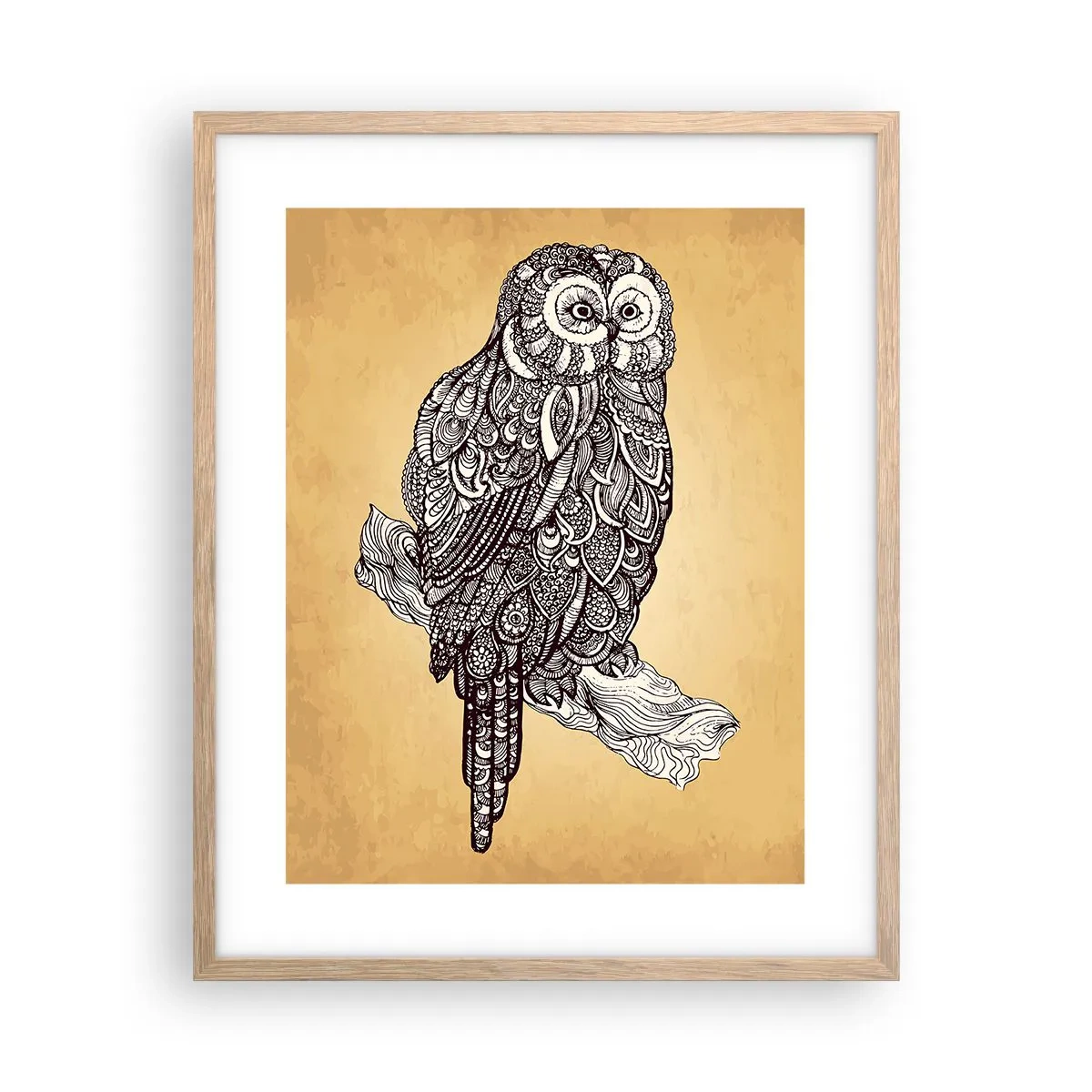 Poszter világos tölgy keretben - A bölcsesség bonyolult díszei - 40x50 cm