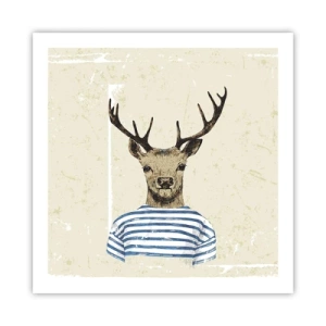 Poszter - Mert szeretem a csíkos pólókat! - 60x60 cm