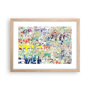 Poszter világos tölgy keretben - Egyszerűen tetszik a szemnek - 40x30 cm