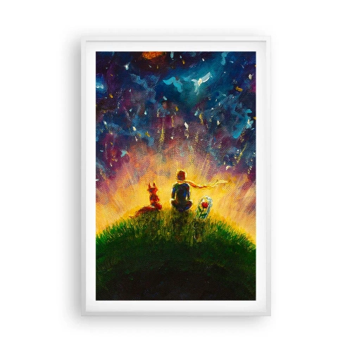 Poszter fekete keretben - Szerelem és barátság – az egész világ - 61x91 cm