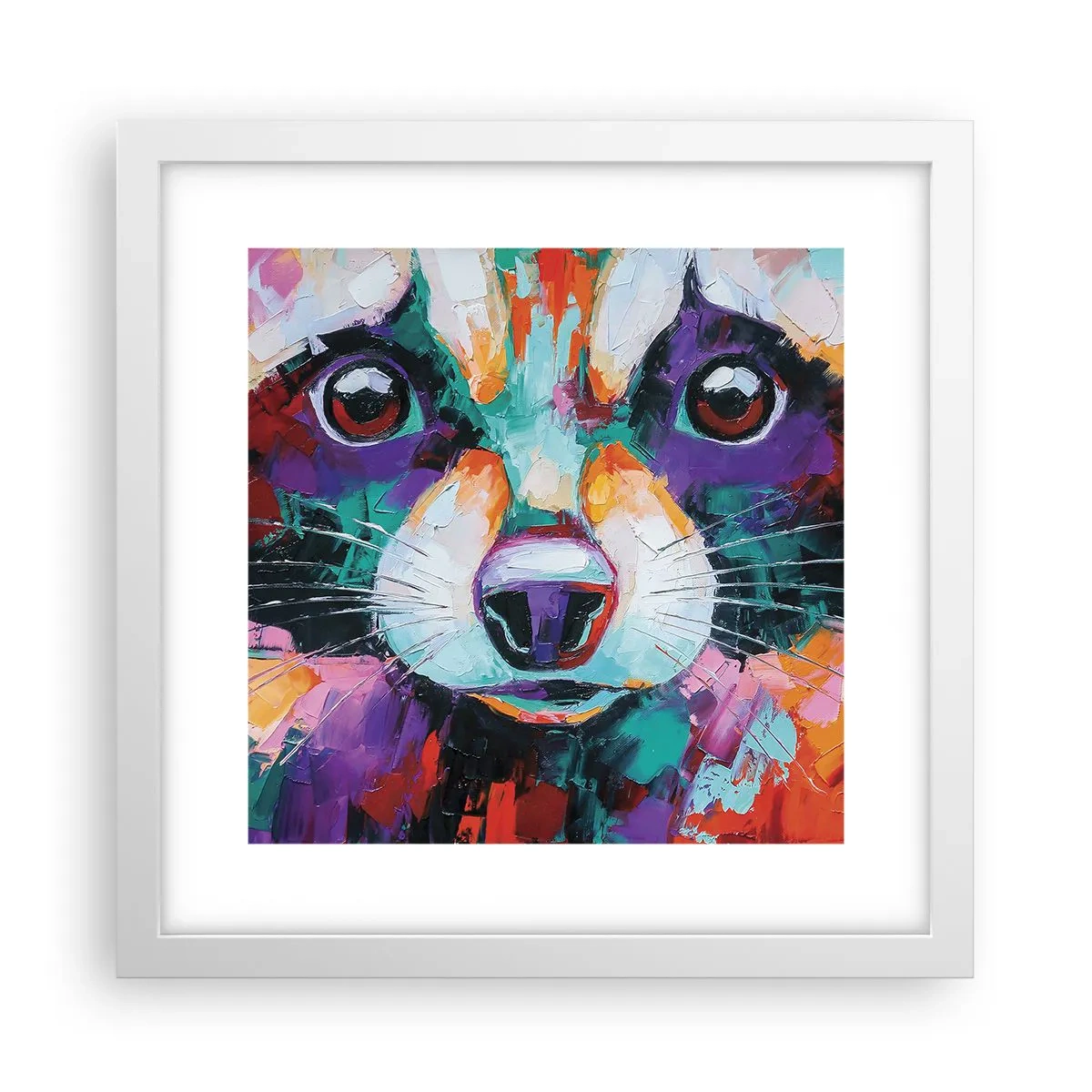 Poszter fekete keretben - Csak jó érzelmek - 30x30 cm