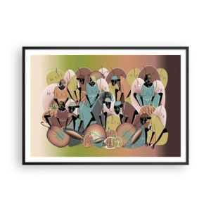 Poszter fehér keretben - Jön a nagy ünnep  - 100x70 cm