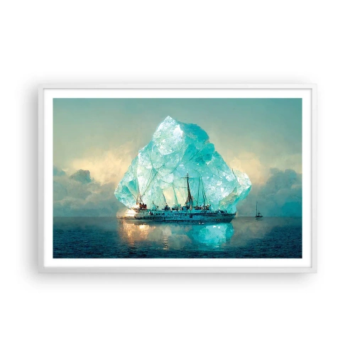 Poszter fekete keretben - Sarkvidéki gyémánt - 91x61 cm