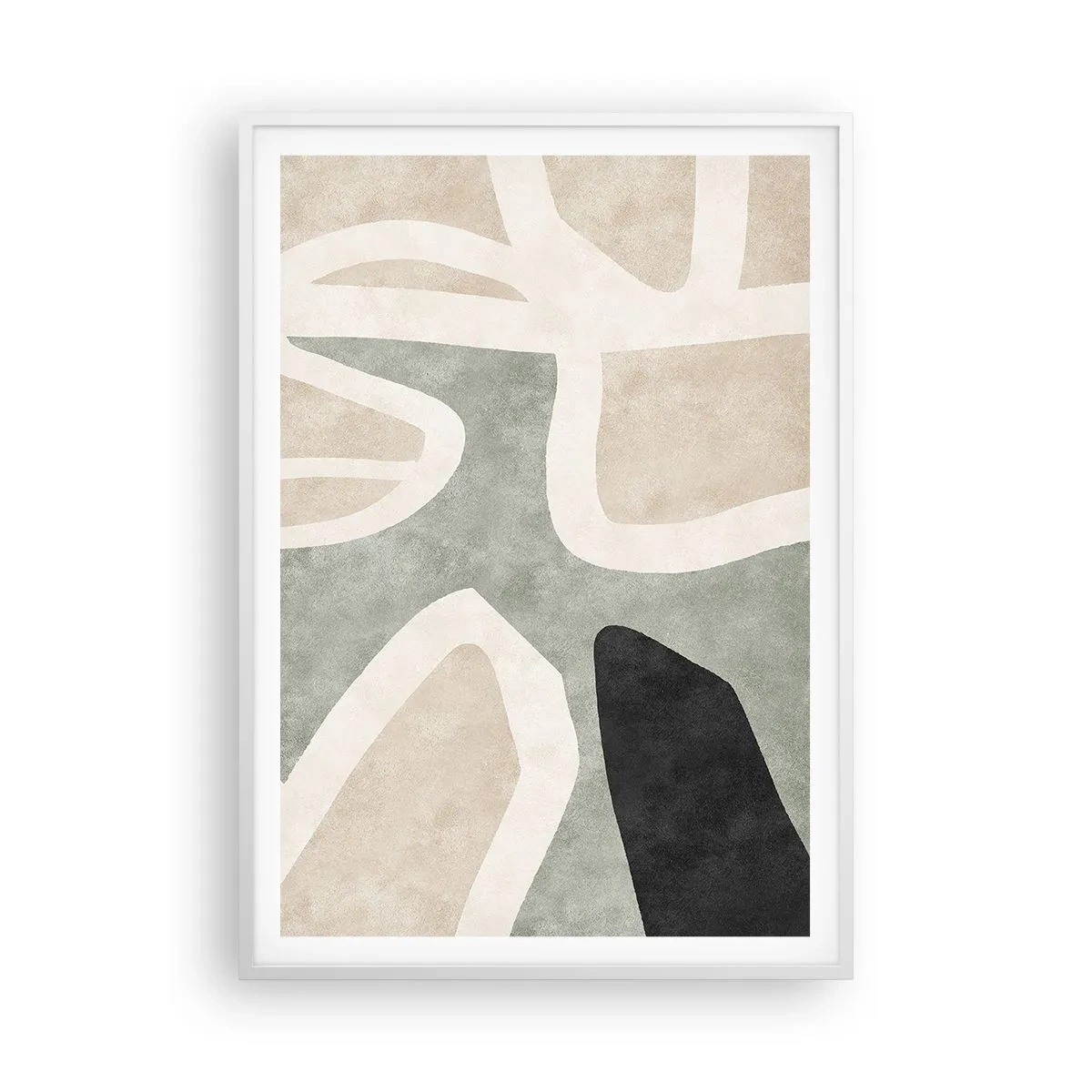 Poszter fekete keretben - Kompozíció fekete témával - 70x100 cm