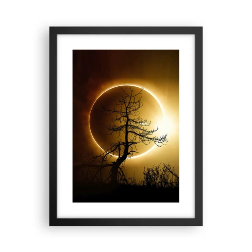 Poszter fehér keretben - Teljes napfogyatkozás - 30x40 cm