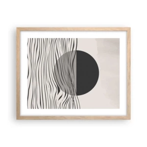 Poszter világos tölgy keretben - A feles kompozíciója - 50x40 cm