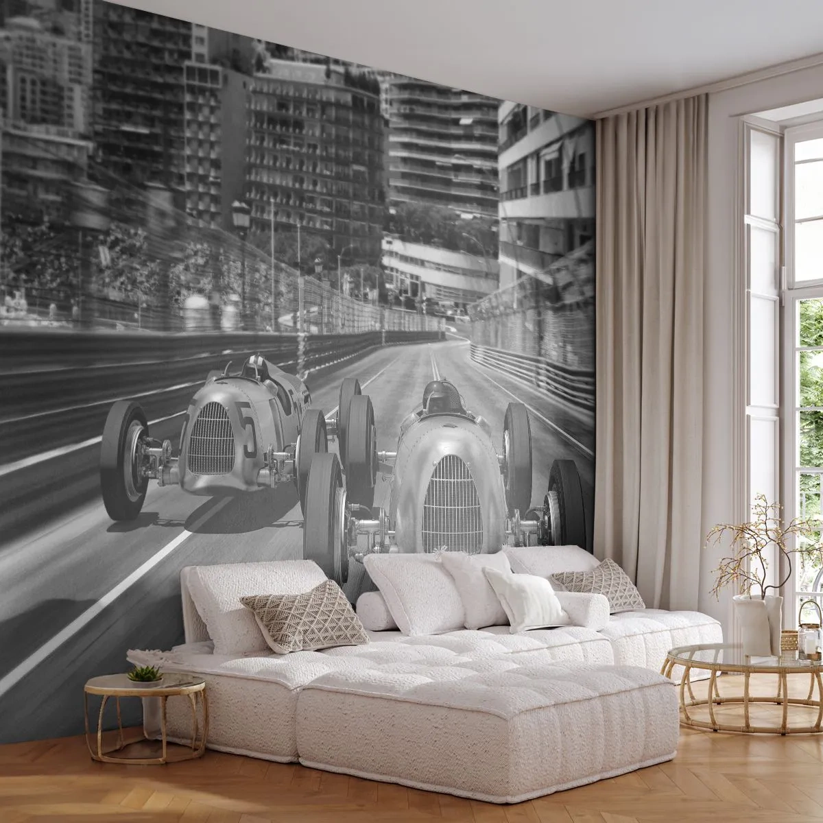 Fotótapéta Premium Canvas - Réges-régen Monte Carlóban - Autóipari, Verseny, Szüret - 250x175 cm