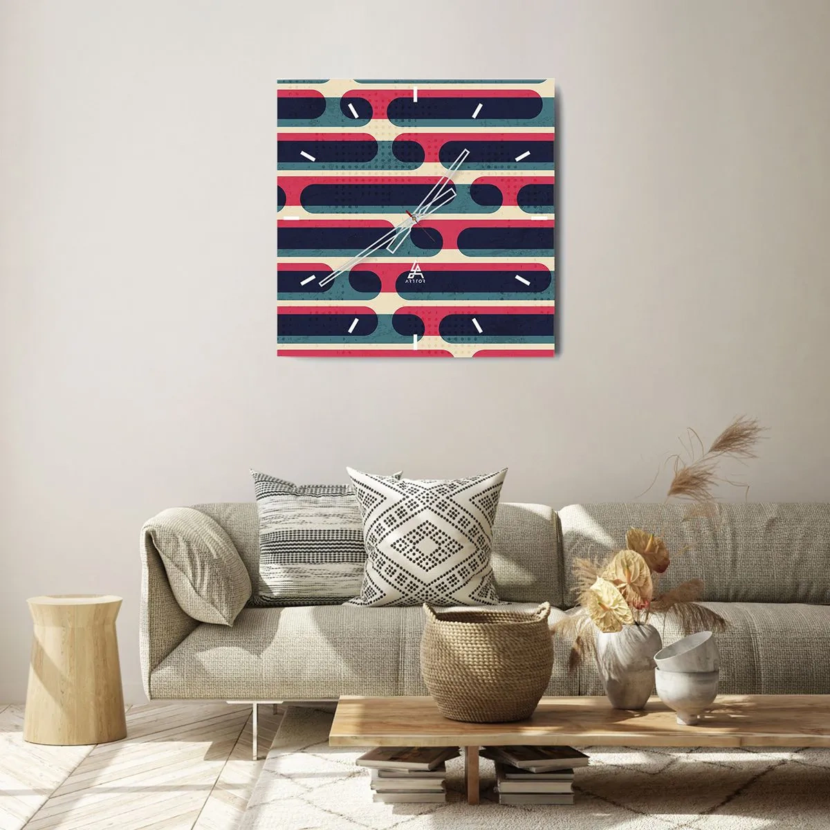 Falióra, Óra - Mélységben és előre - 40x40 cm