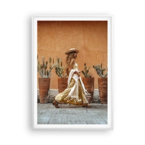 Poszter fekete keretben - Hippi stílusban - 70x100 cm