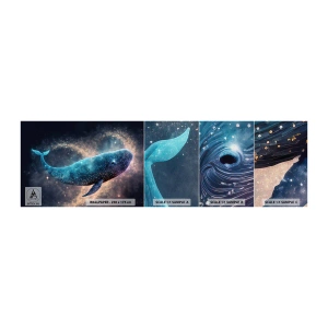 Fotótapéta Minta Premium Canvas - Van egy világ... - Bálna, varázslat, Fantasztikus - 100x30 cm