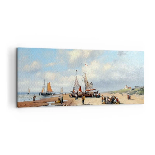 Vászonkép - Egy sikeres fogás után - 120x50 cm