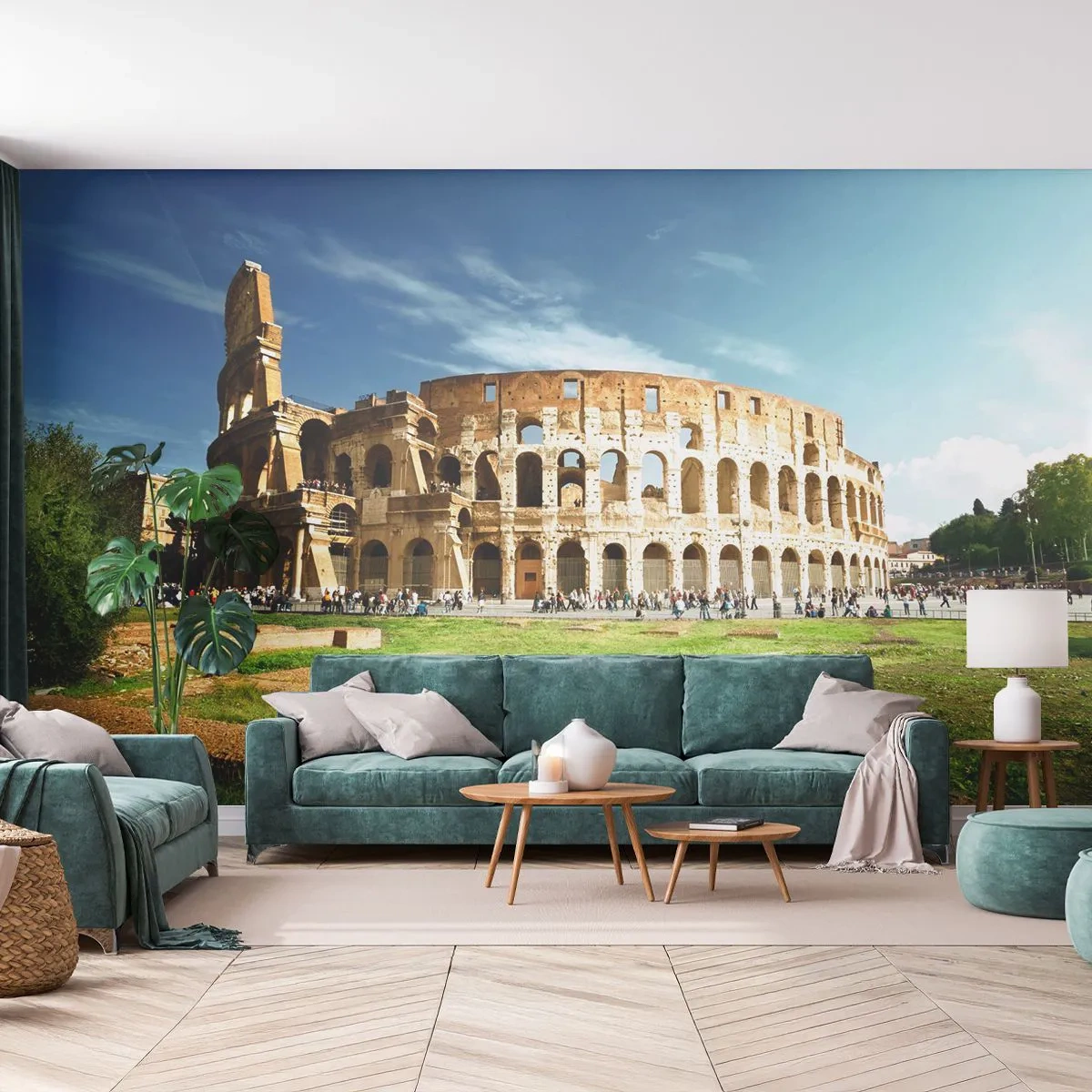 Fotótapéta Standard Eco - Még mindig halljuk a pisztoly csörömpölését - Kolosszeum, Róma, Építészet - 200x140 cm