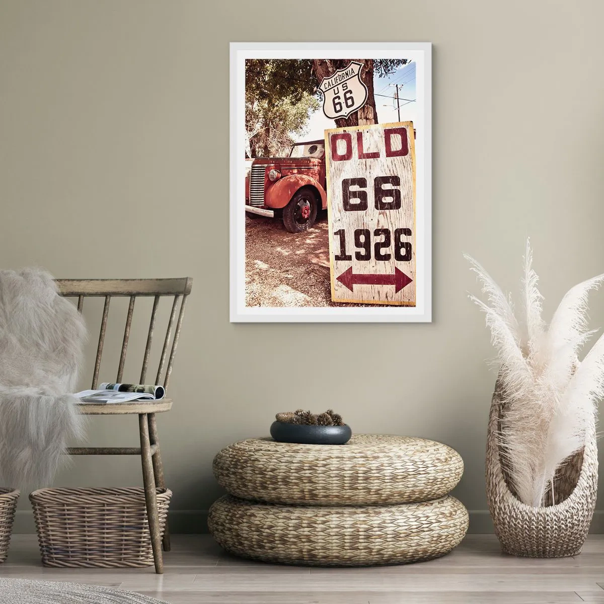 Poszter fekete keretben - Az amerikai tartomány legendája - 40x50 cm