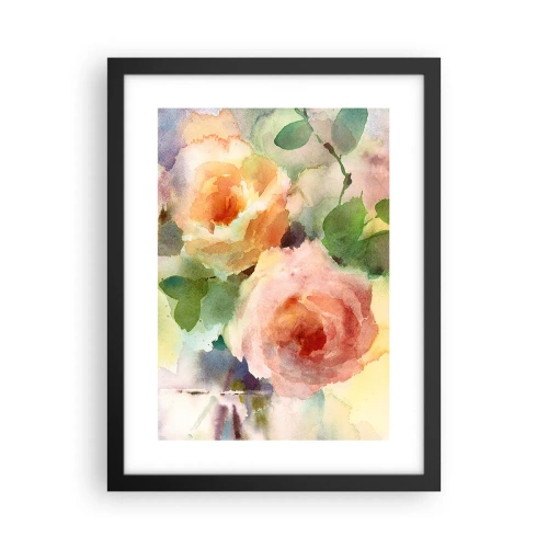 Poszter fehér keretben - Gyengéd, mint az akvarell - 30x40 cm