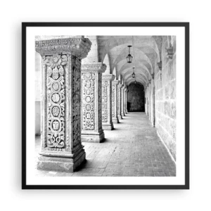 Poszter fehér keretben - És hová megy...? - 60x60 cm