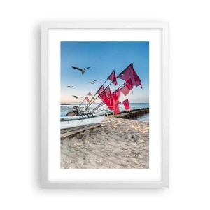 Poszter fekete keretben - Megérdemelt pihenés - 30x40 cm