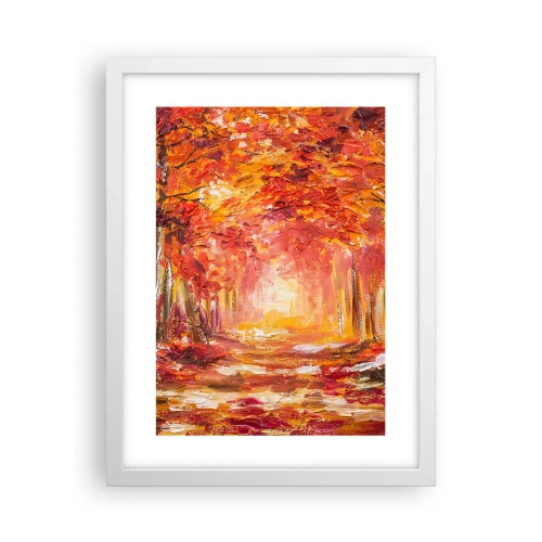 Poszter fekete keretben - Rézerdő - 30x40 cm