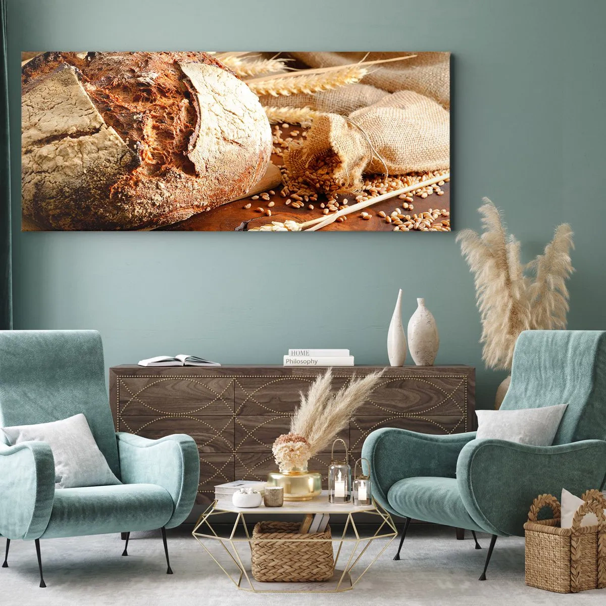 Vászonkép - Étvágygerjesztő, illatos, ropogós - 100x40 cm