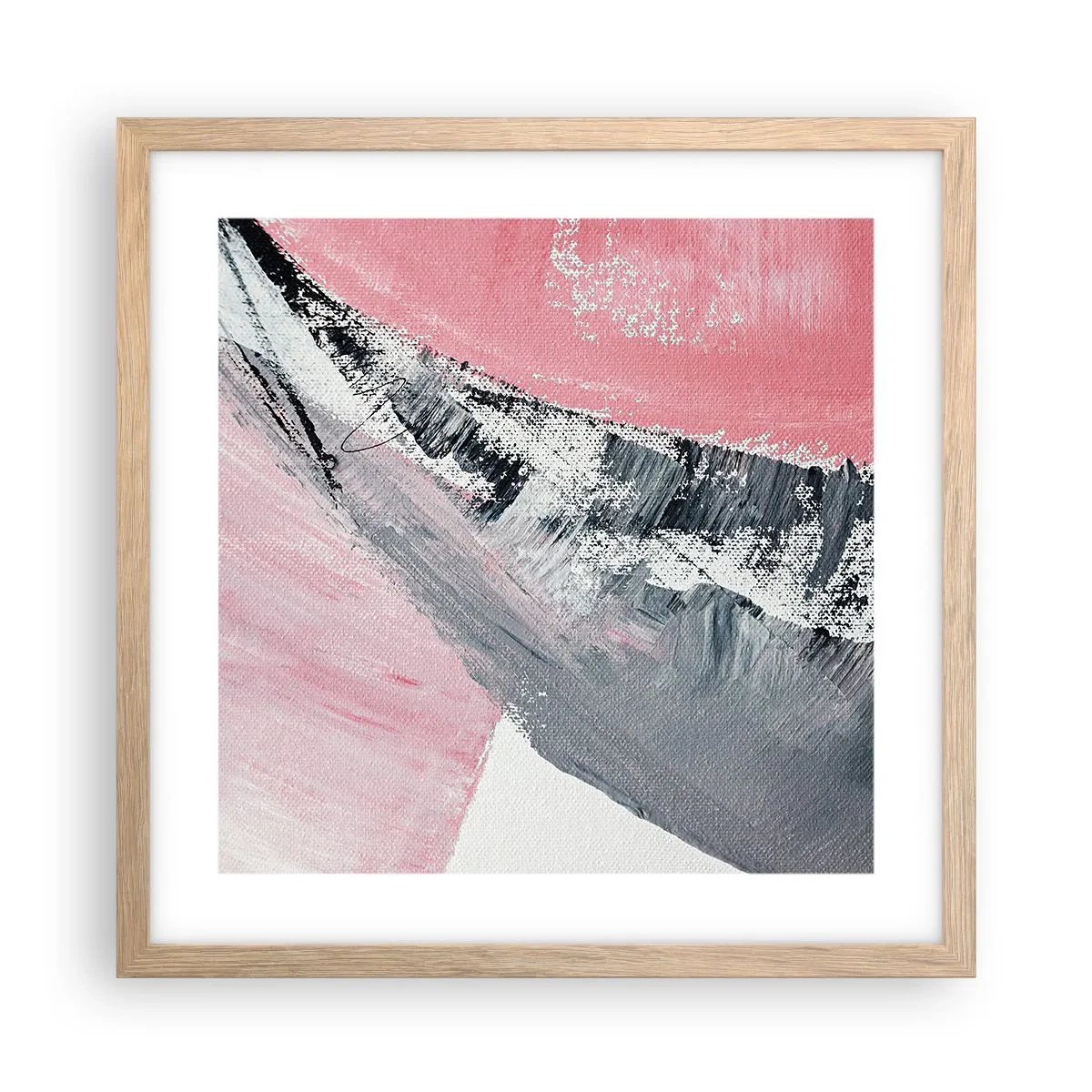 Poszter világos tölgy keretben - Hozzáillő kompozíció - 40x40 cm