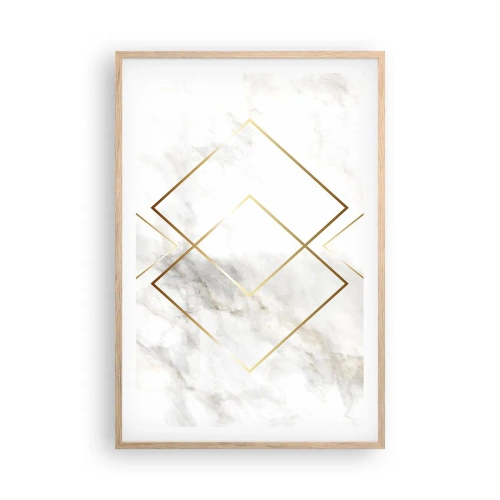 Poszter világos tölgy keretben - Kilátás a végtelenbe - 61x91 cm