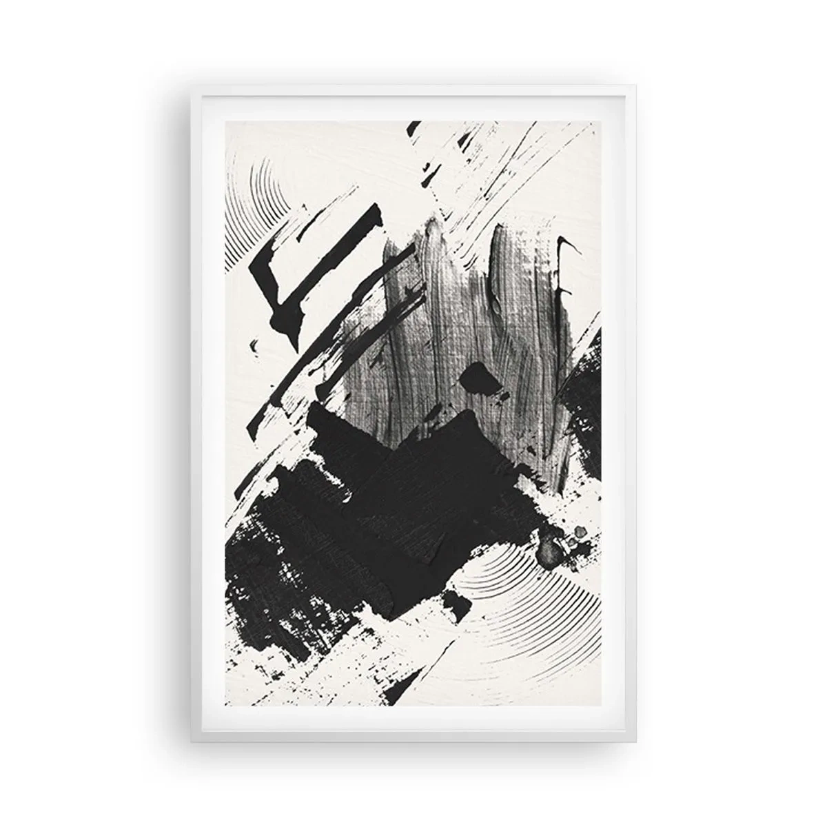 Poszter fekete keretben - Absztrakció - a fekete kifejezése - 61x91 cm