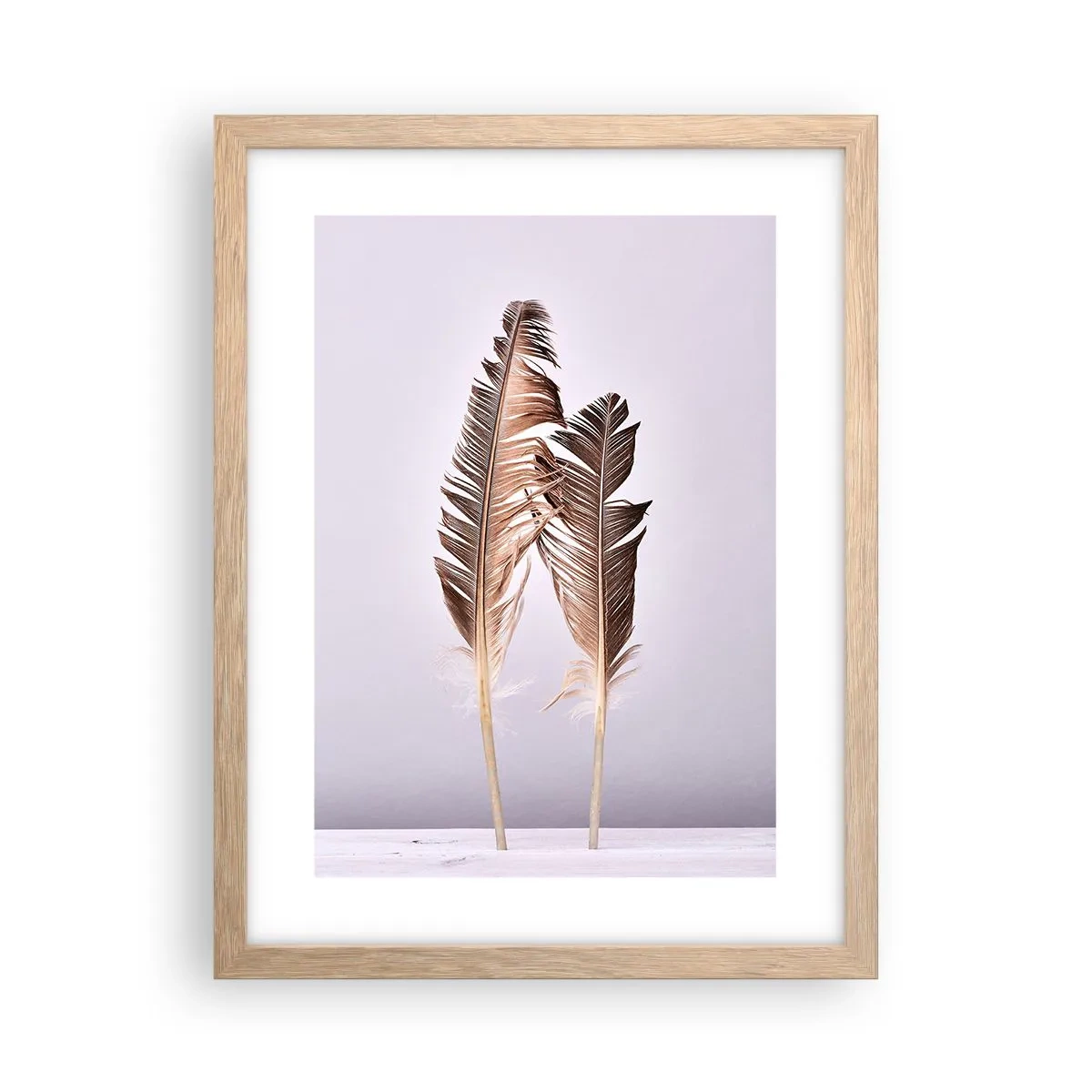 Poszter világos tölgy keretben - A semmi ellen - 30x40 cm