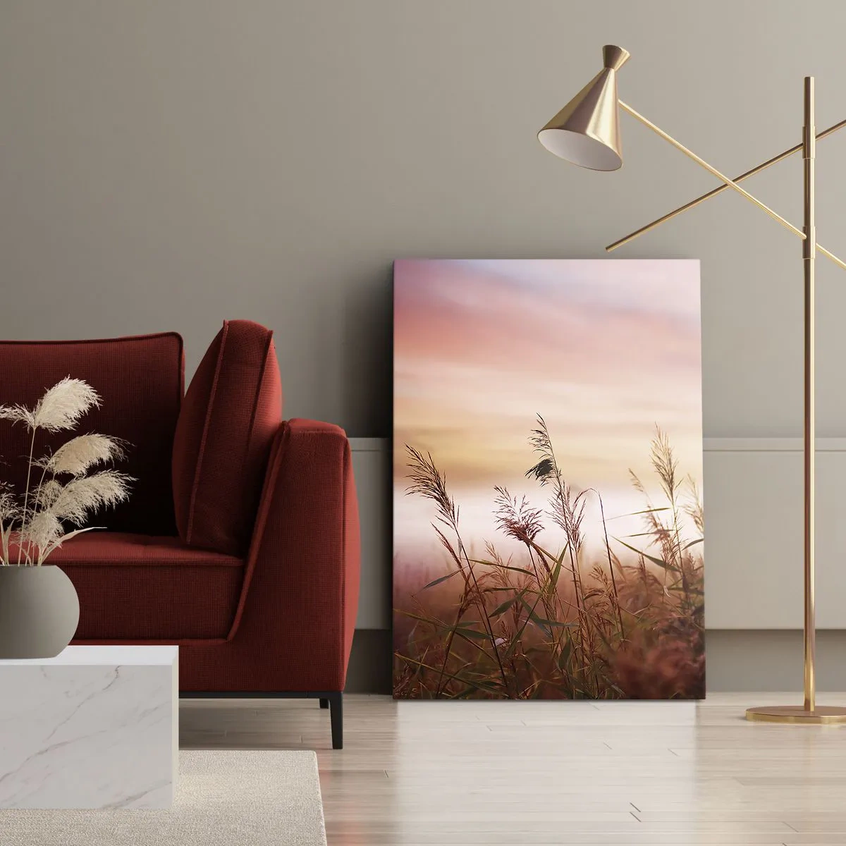 Vászonkép - Sárkányok, pitypangok, szél - 50x70 cm